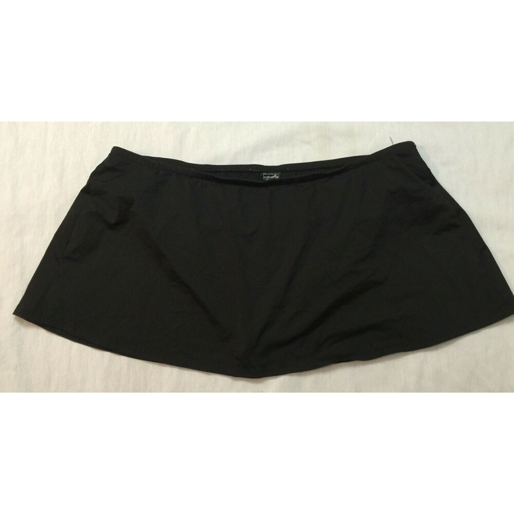 CATALINA WOMENS SWIM SKIRT SKORT WITH BUILT BIKINI SIZE XL 16-18
